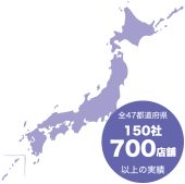 3 累計出荷台数700店舗の実績(平成26年4月現在)